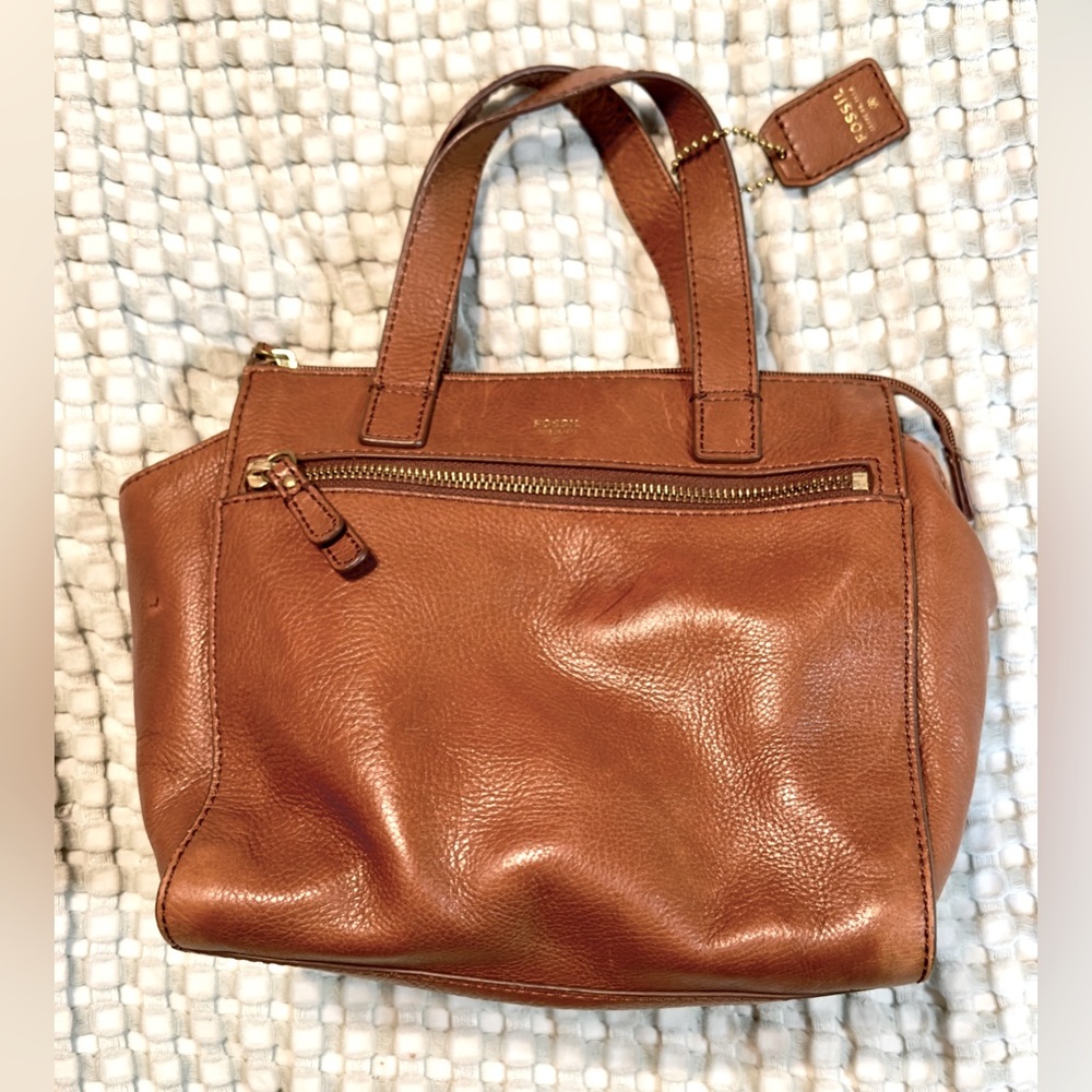 Fossil small leather handbag